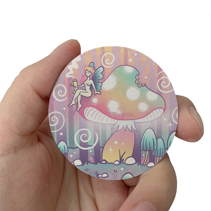 

Magic Mushroom Cute DIY Patches Clothes Hats Jackets Patch Stickers Iron On Patches thermoadhesive Leather Decoration Stickers