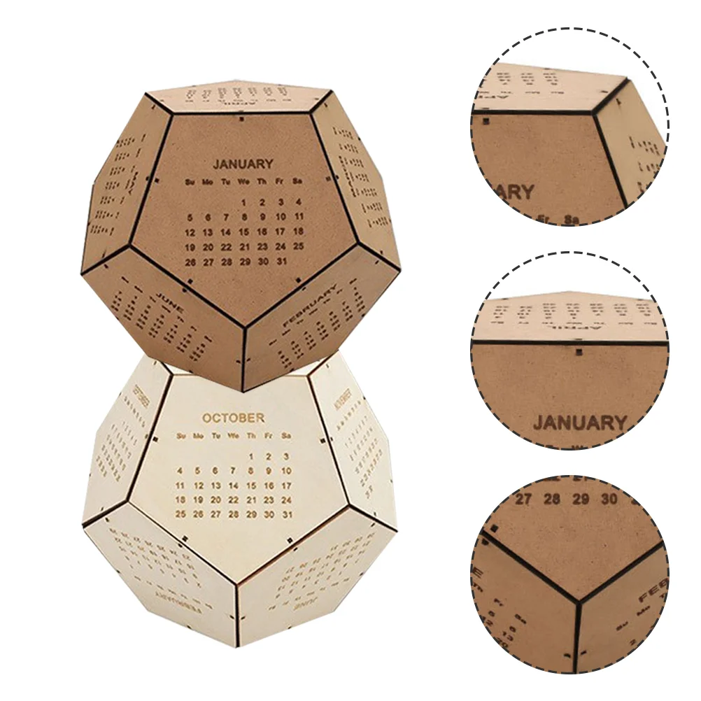 

Calendar Desk Wooden Wood Date Blockforever Permanent Countdown Perpetual Sided Small 2022