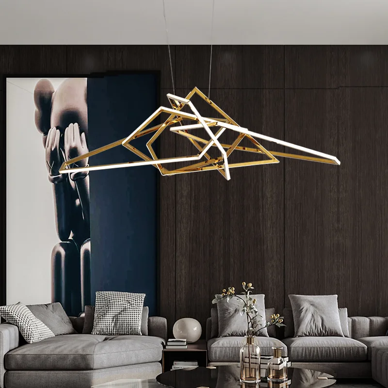 

Modern Suspension Dimmable LED Lustre Chandelier 2022 Minimalism Luxury Home Decor Appliance Hotel Restaurant Cafe