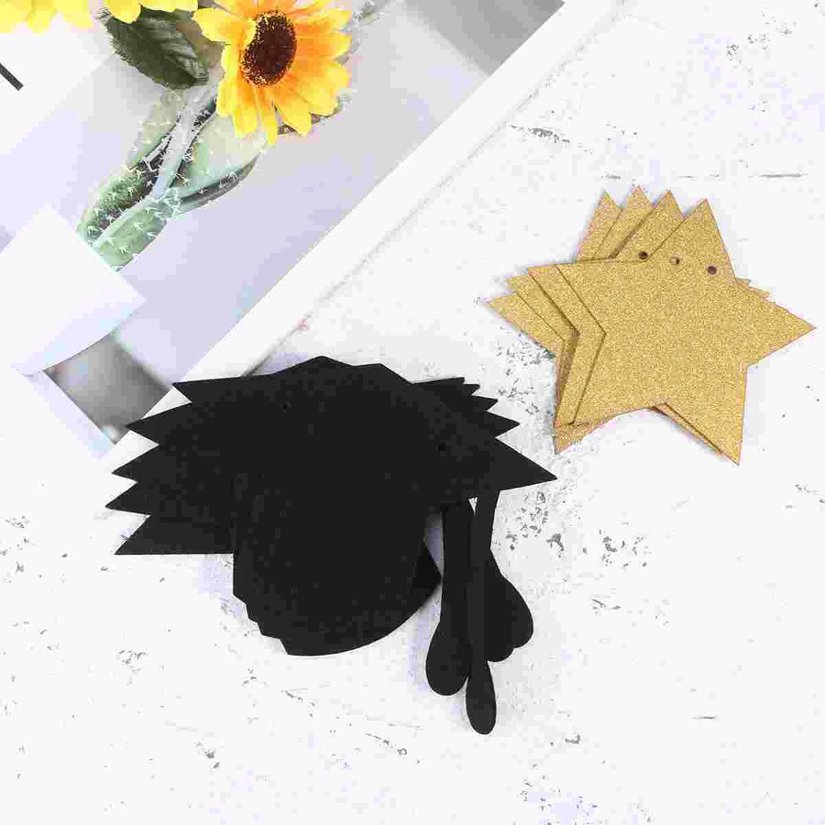 

Graduation Party Banner Bachelor Pentagram Black and Bunting Graduation Party Photo Prop Wedding Birthday Party Flag