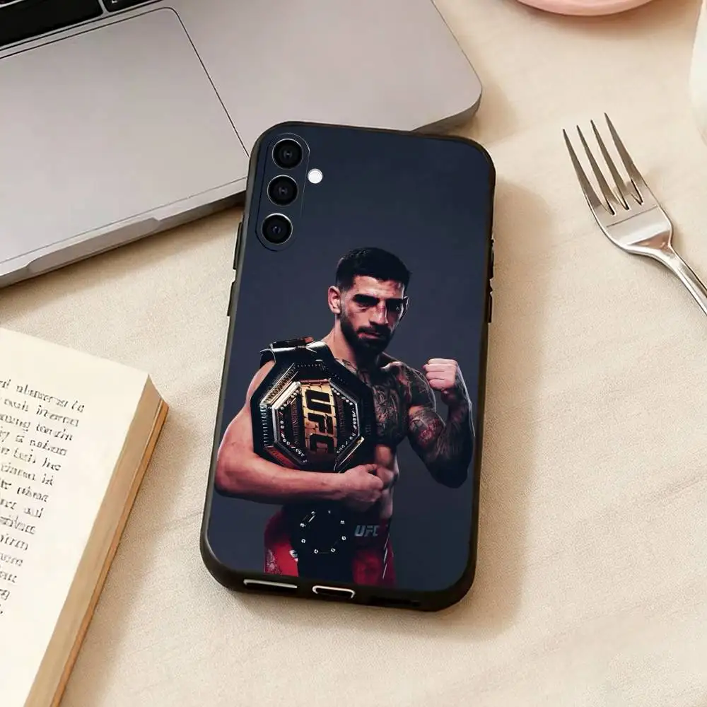 Фото Чехол для телефона I-Ilia Champion Topuria-t, черный, силиконовый, мягкий, для Samsung Galaxy A73, A72, A71, A70, A53, A52, A51 №3