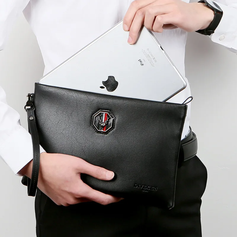 New Design Men's Day Clutch Envelop Messenger Bag 9.7 Inch iPad Case Male Handbag Business Travel  Bag for Man