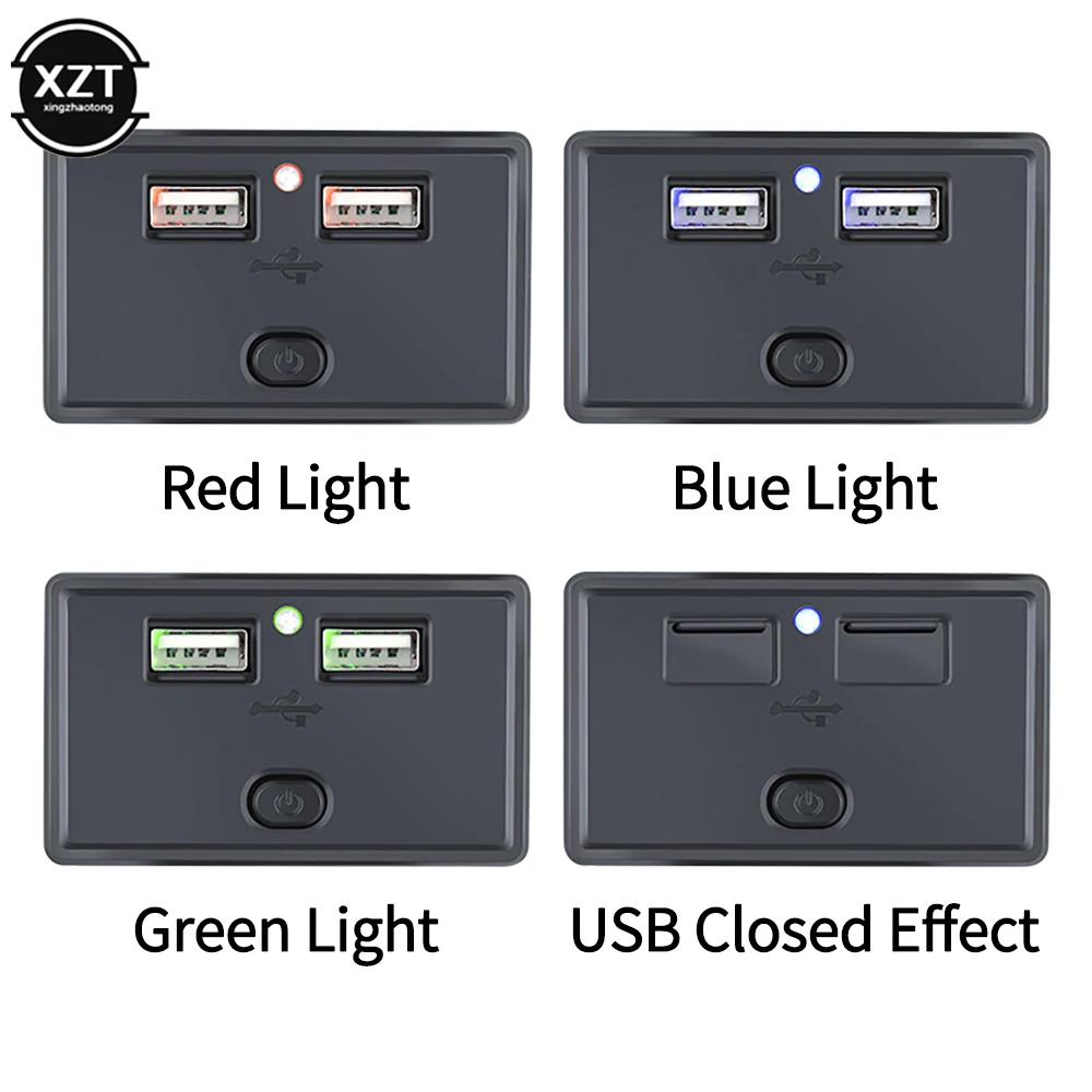 Автомобильное зарядное устройство с светодиодный USB-портами а 12-24 В - купить по