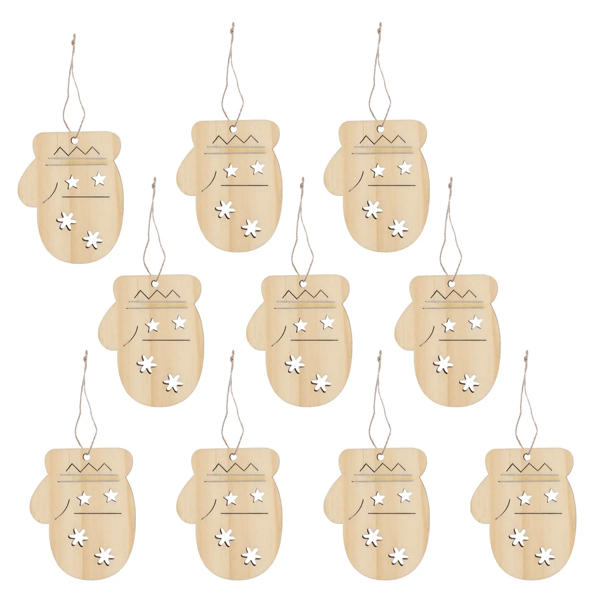 

Christmas Wooden Tags Wood Holiday Vintage Pendant Hanginggift Decoration Wedding Props Cutouts Decorative Miniature Ornaments