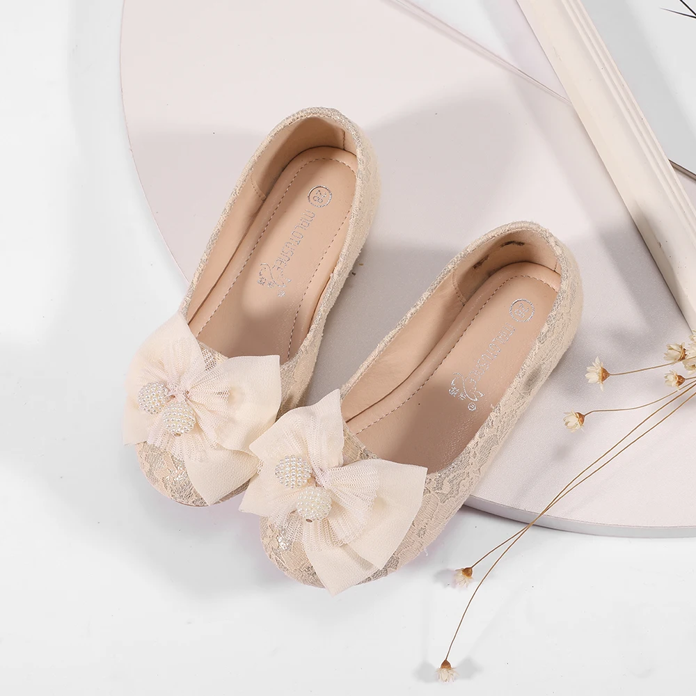 Мрлотусне®Кружевная/сетчатая обувь для девочек детей 3-9 лет балерина/Цветочная с