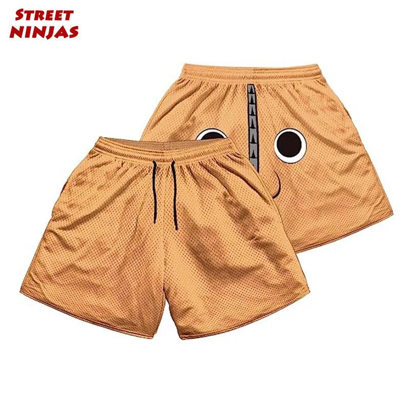 

Anime Chainsaw Man Gym Shorts for Men Workout Fitness Training Quick Dry Summer Casual Stylish Chic Shorts with Pockets 5 Inch