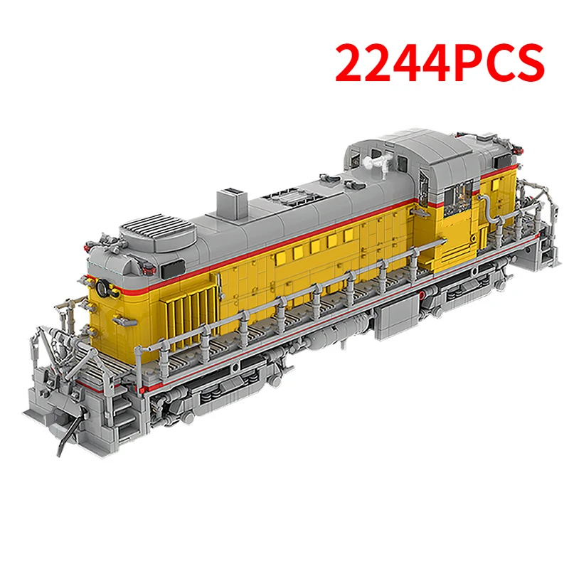 Винтажные строительные блоки для парового поезда MOC-52188 Union Pacific Железная дорога