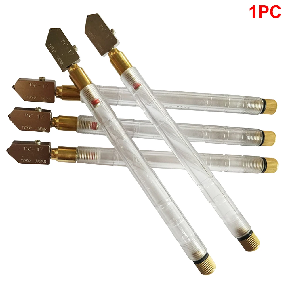 

TC 17 Tool DIY Portable Easy Operate Glass Cutter Mirror Anti Slip Oil Filled Durable Repair Tools Repair Tile Alloy