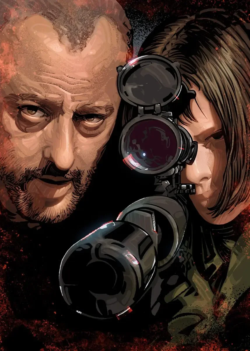 

Классический постер из фильма Леон на холсте