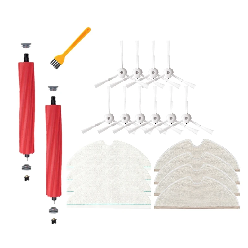 

21PCS For Roborock T8/Q7 Max / Max+ Robot Vacuum Cleaner Detachable Main Side Brush Mop Cloth Replacement Spare Kit