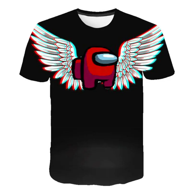 

Детские футболки с мультипликационным принтом из США для мальчиков и девочек, новинка 2022, летние модные топы, свободный Детский Повседневны...