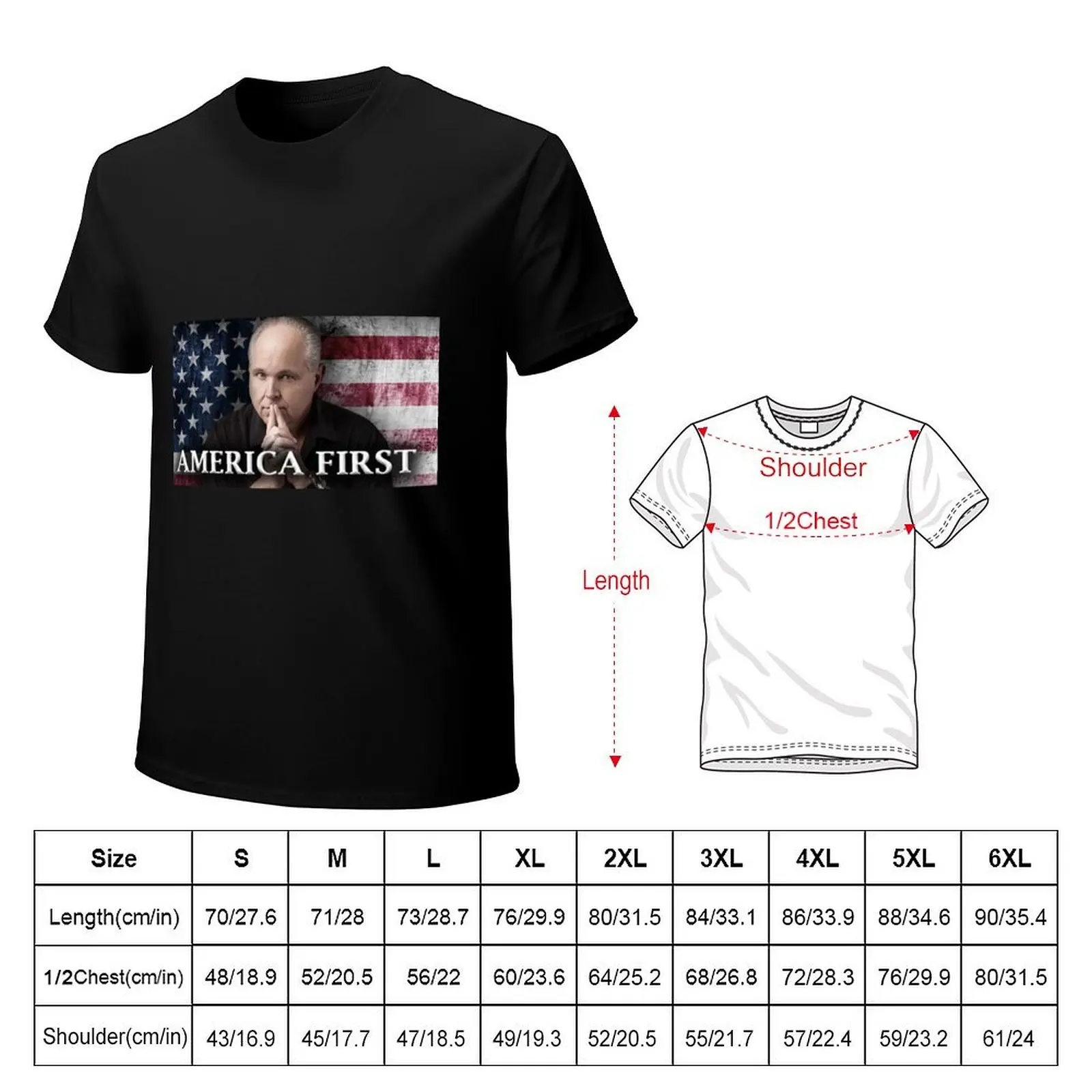 Фото Футболка Design-Rush Limbaugh, праздничная простая футболка №2