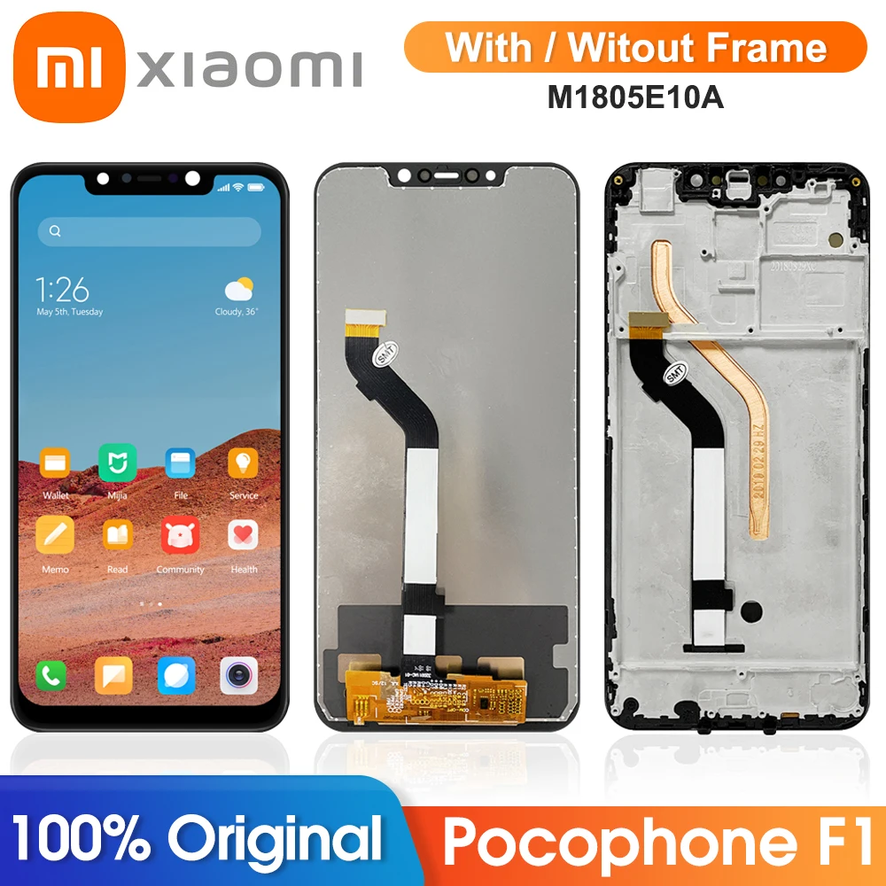 Оригинальный дисплей F1 для Xiaomi Pocophone PocophoneF1 PocoF1 ЖК-дисплей сенсорный экран
