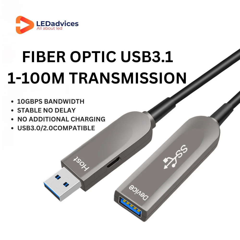 10 м USB 3.1 3.0 2.0 1.1 AOC оптоволоконный удлинительный кабель для передачи данных