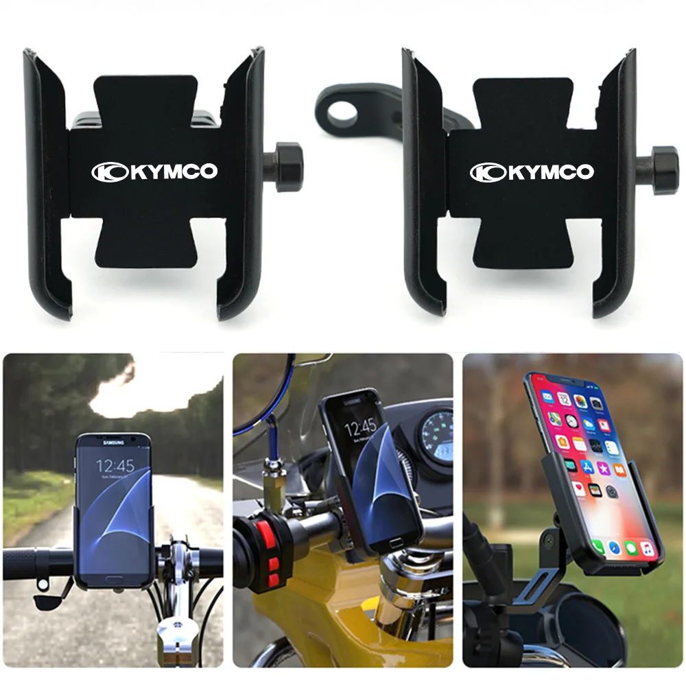 

For KYMCO XCITING 250 300 350 400 500 Kxct Downtown DT 250i 300i 350i Motorcycle Handlebar Mobile Phone Holder GPS Stand Bracket