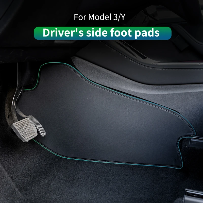 

Car cockpit side floor mats For tesla model 3 2019-2022/model y Anti-dirt pad kick pad protective mat car interior accessories