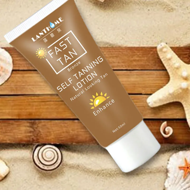 

50ml Natural Self Tanning Lotion Cream Fast Tanned Bronzed Cream Skin Beauty Tool Bronzer Body Beauty Cosmetic Skin Care TSLM1