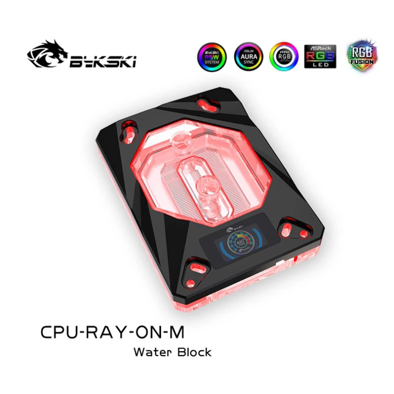 Водяной блок Bykski для процессора AMD RYZEN3000 AM3 AM3 + AM4 1950X TR4 X399 X570, материнская платаблок с OLED-дисплеем температуры (art.: 3a38dcd12ed) - 3a38dcd12ed