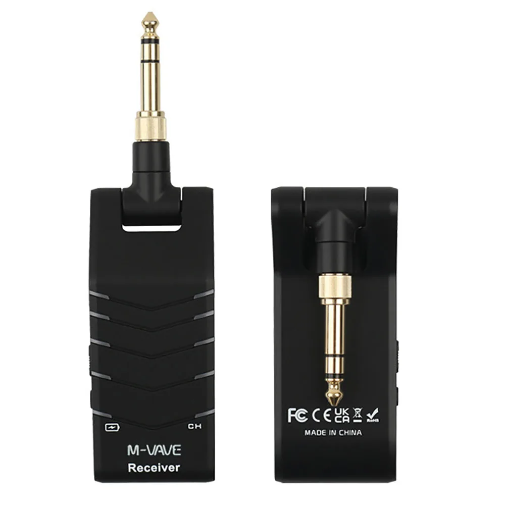 

M-VAVE 2.4G Guitar Wireless Transmitter Receiver Built-in Battery Wireless Guitar System for Guitar Bass stereo Stage Audio