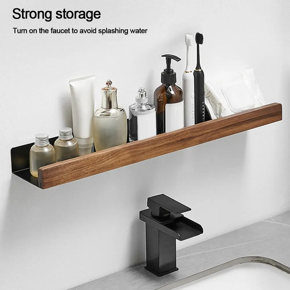 

Modern Handicrafts Holder Kitchen Organizer Punch-Free Wall Shelf Sundries Storage Stand Home Decor Rack Makeup Bracket