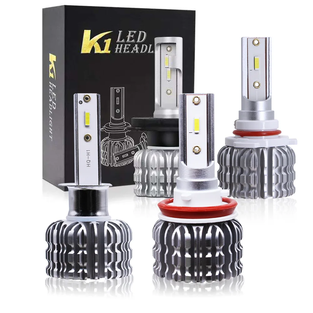 

2PCS Car LED Headlight 8000LM H4 H7 H1 LED Headlights 9006 9005/HB3 H8 H11 H3 6000K CSP Chip Led Auto Car Headlight
