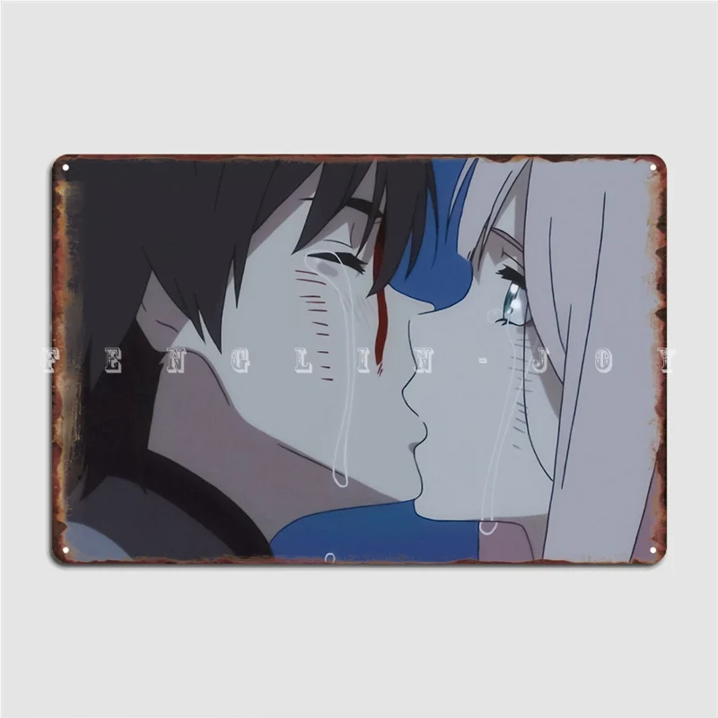 

Металлический плакат Zero Two Hiro для украшения стен паба клуба бара