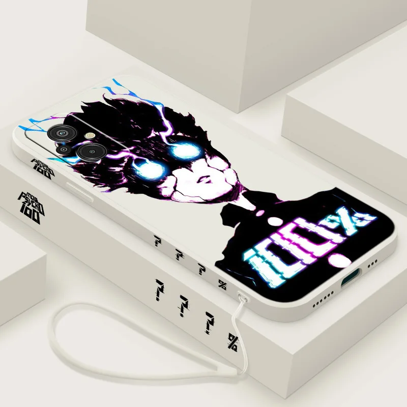 Mob Psycho 100 Anime For Xiaomi Redmi 13 12 11A 10C 10X 9T 9C 9A 8A 7A A3 A2 A1 S2 Liquid Left Rope Soft Phone Case