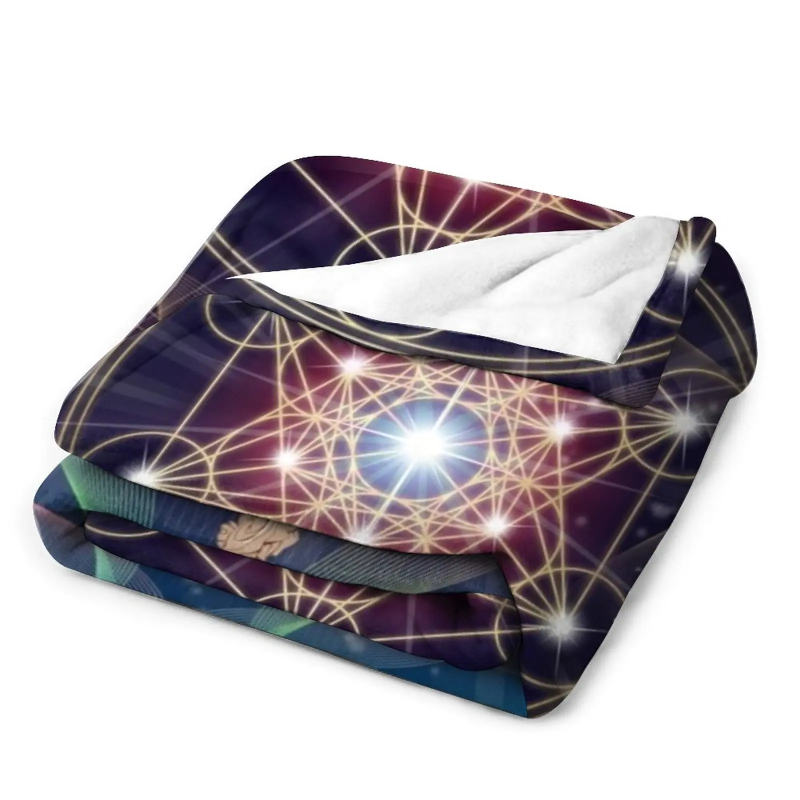 Одеяло Metatron's Cube-Merkabah пушистое одеяло роскошные одеяла для диванов