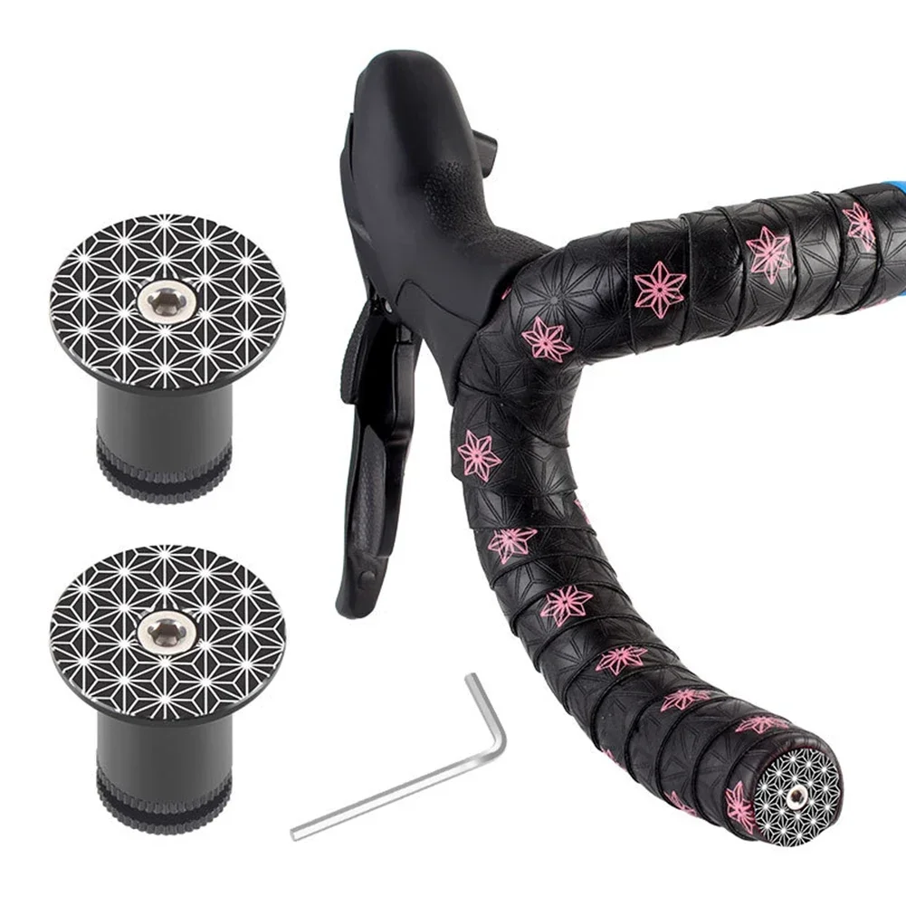 1 Pair Road MTB Bike Handlebar Cap Bicycle Hand Grips Bar End Plug 7/8inch 22mm Aluminum Alloy Accessories