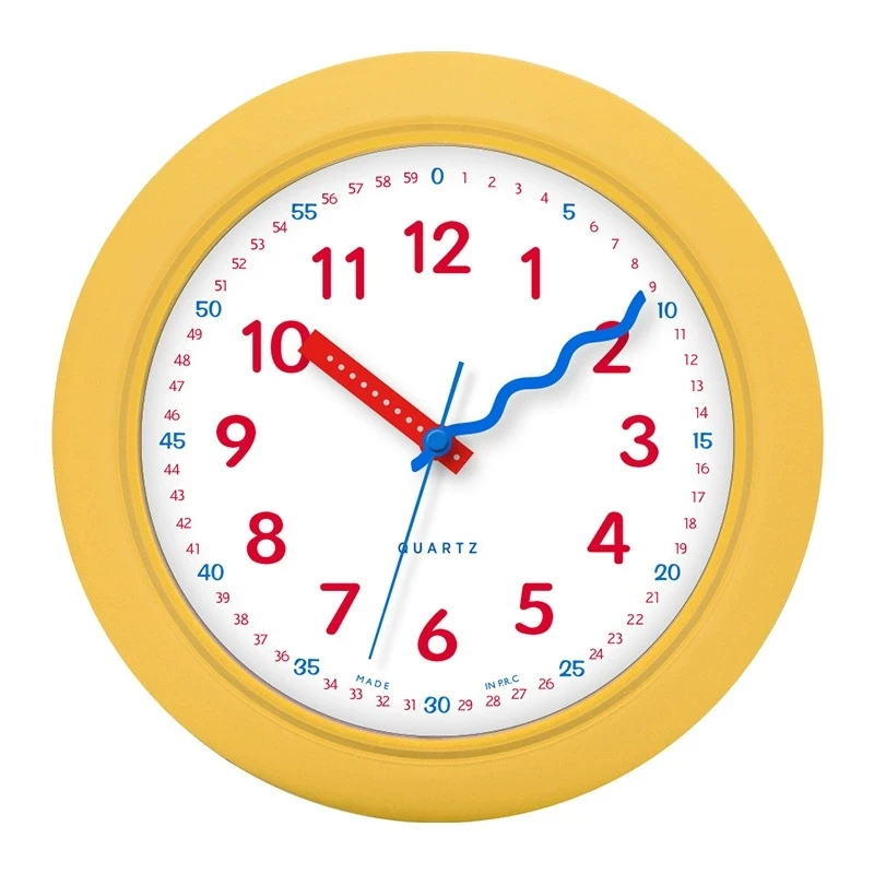 

CuteLife желтые настенные часы