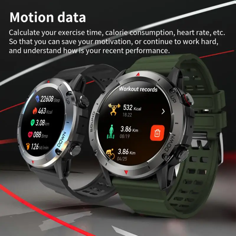 

Мужские Водонепроницаемые Смарт-часы с поддержкой Bluetooth 2023, 4G ROM, 1,39 дюйма