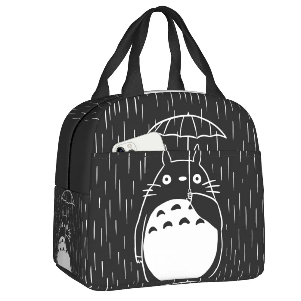 

My Neighbor Totoro Studio Ghibli Insulated Lunch Bag for Women Hayao Miyazaki Cooler Thermal Lunch Box Office Picnic Travel