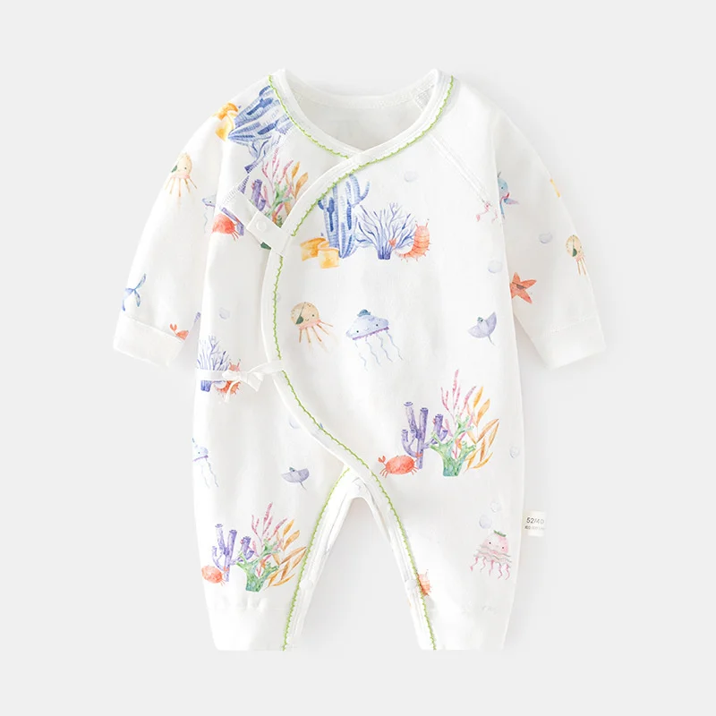 

Newborn Baby Girl Boy Romper Cotton Print Infant Jumpsuit Casual New born Clothes For Girls Boys Spring Autumn Clothing 0-6Month