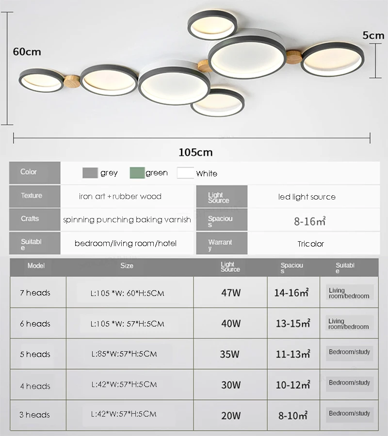 $41.47 Modern Living Room Bedroom LED Ceiling Light Hotel Library Villa Dining Room Corridor Lighting Interior Wooden Lamp