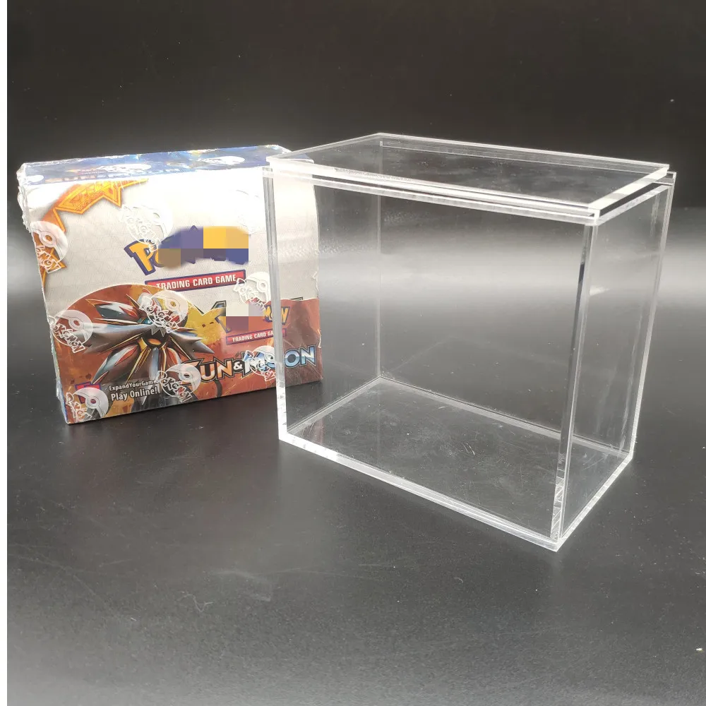 

French Pokemon Booster Box Display Case Framing Pokemon Cards Collectibles Showcase Acrylic Case Booster Box Protector