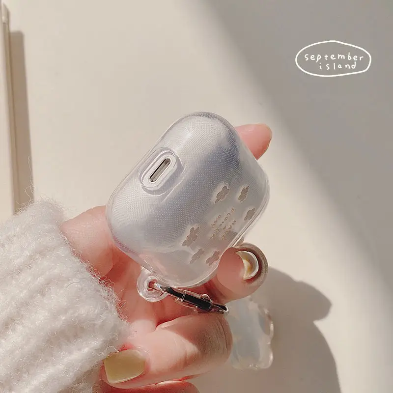 Прозрачный мягкий чехол для airpods i11/i12 защитный bluetooth гарнитуры нового поколения