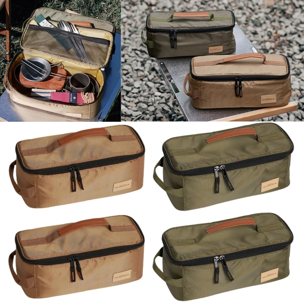 

1/2PCS Camping Picnic Bag Fork Spoon Chopsticks Organizer Large Capacity Portable Tableware Bag Carring Case for Picnic Travel
