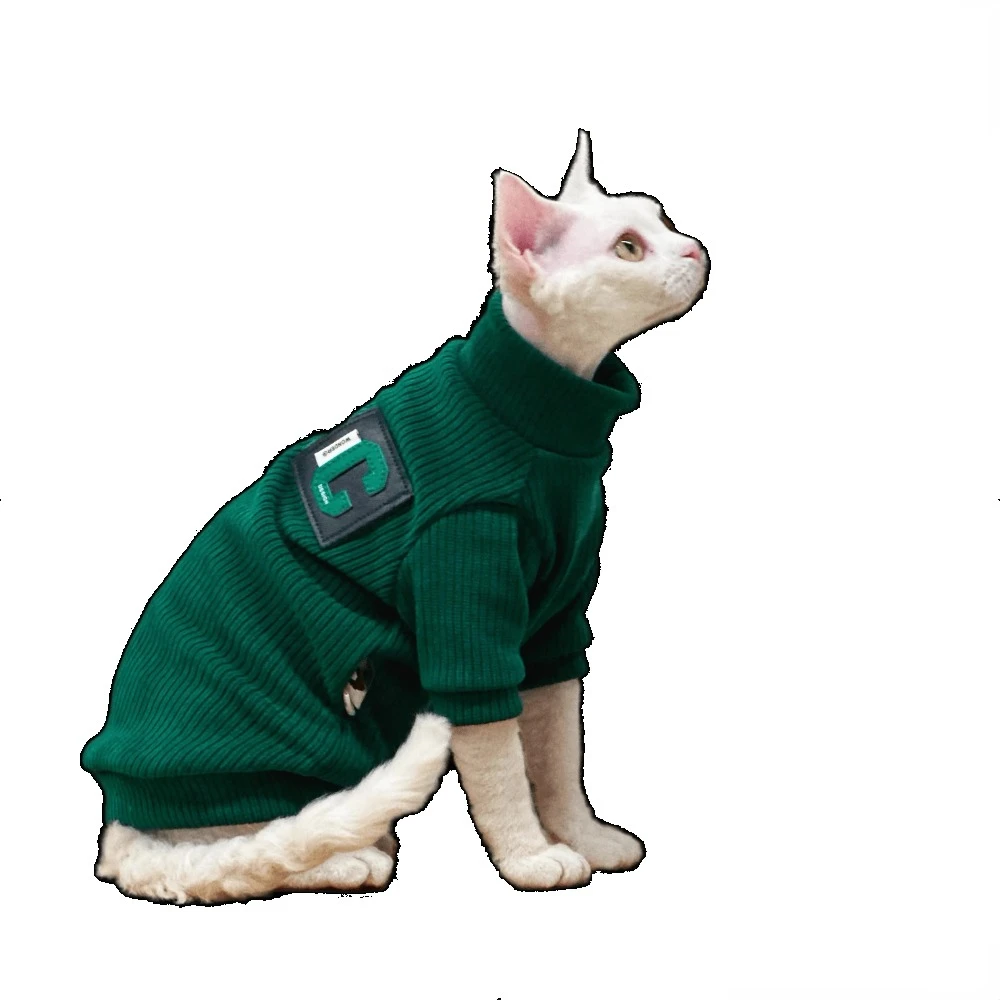 Одежда для кошки Сфинкс Кошка осень зима синель флис без волос кошачья одежда