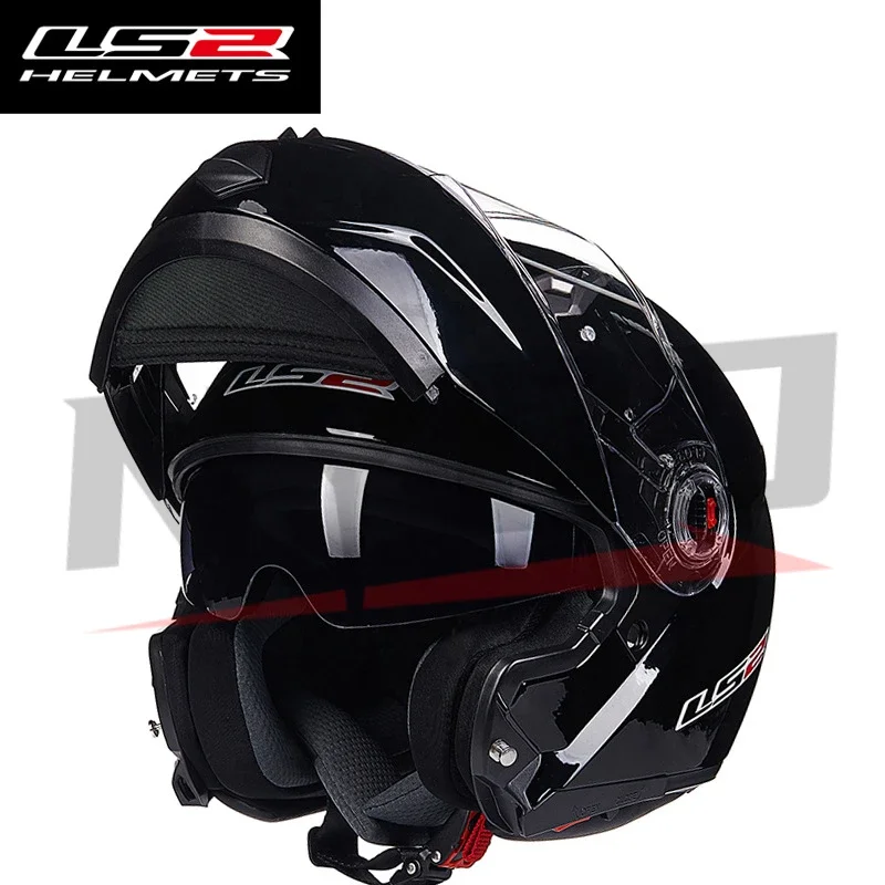 Оригинальный мотоциклетный шлем LS2 FF358 Casco Moto Full Face Мотокросс Гоночная езда Черный