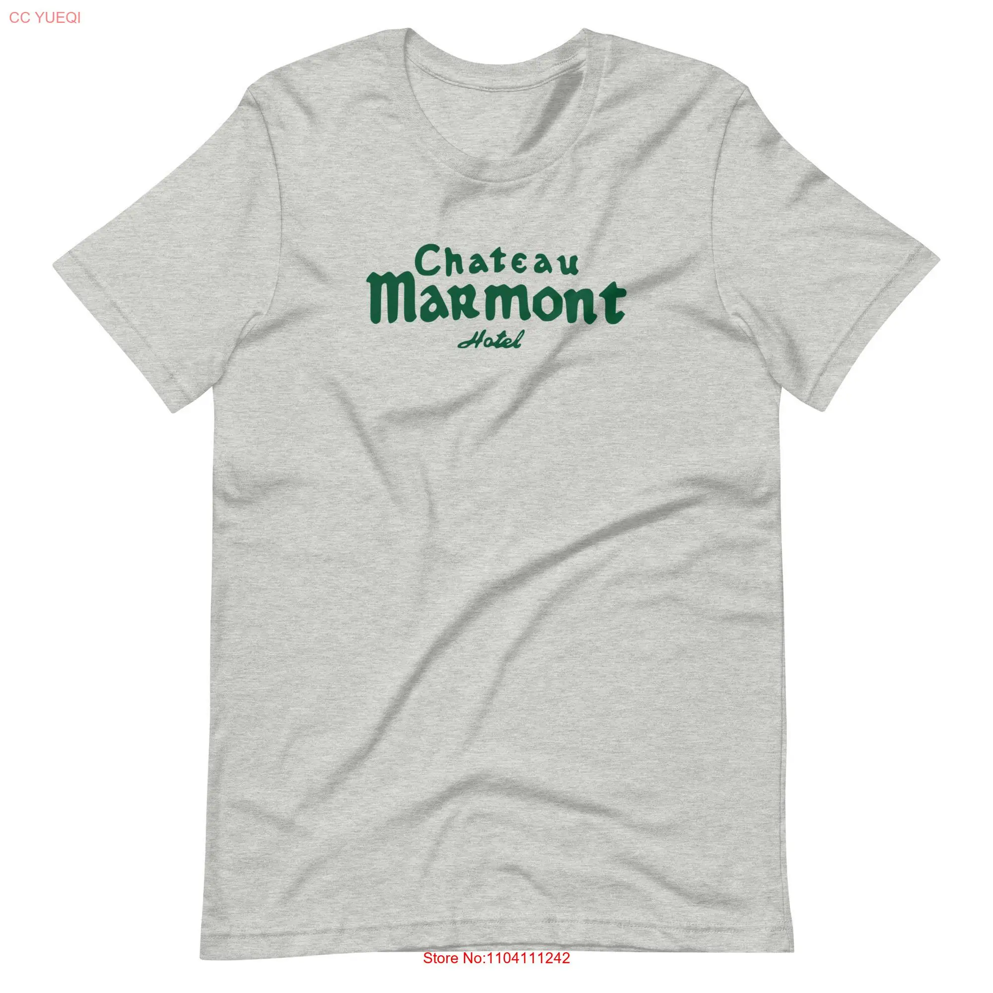 Футболка Chateau Marmont в винтажном стиле Bella Canvas 3001 Tri Blend с длинными или короткими