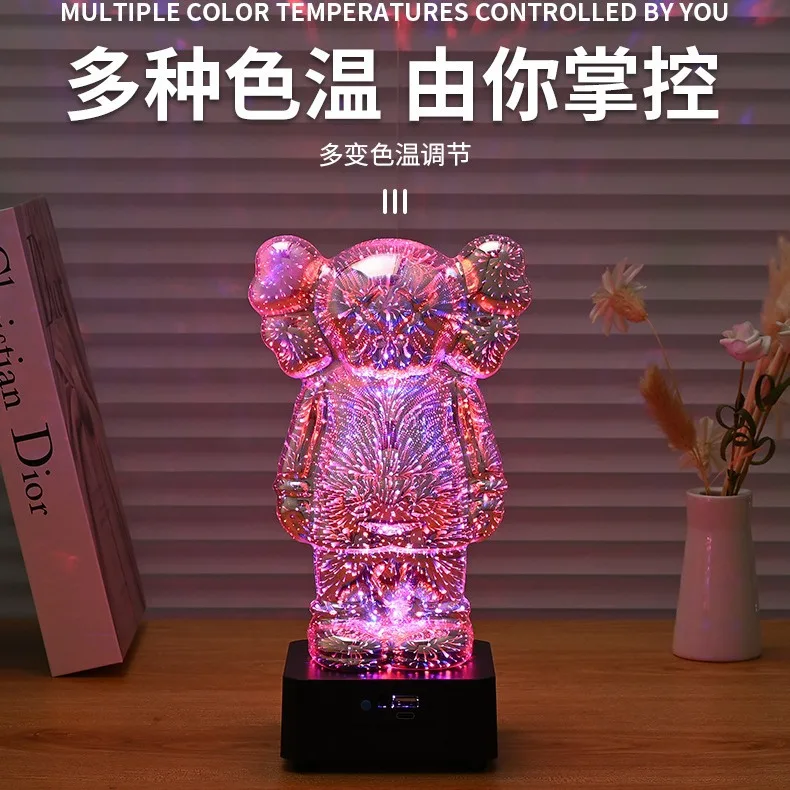 Новый гальванический жестокий медведь Bluetooth-динамик жидкий креативное украшение