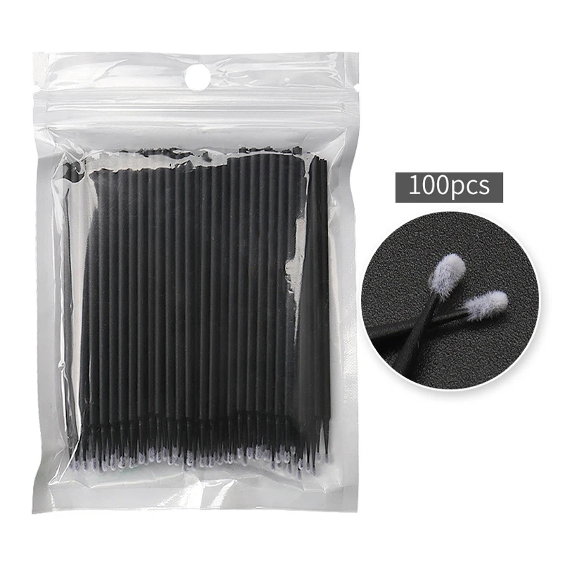 

Disposable MicroBrush Eyelashes Extension Individual Lash Removing Swab Micro Brush For Eyelash Extension Tools