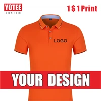 yotee mens high end lapel polo shirt logo custom embroidery printing casual t shirt anti pilling business polo shirt 2022 new