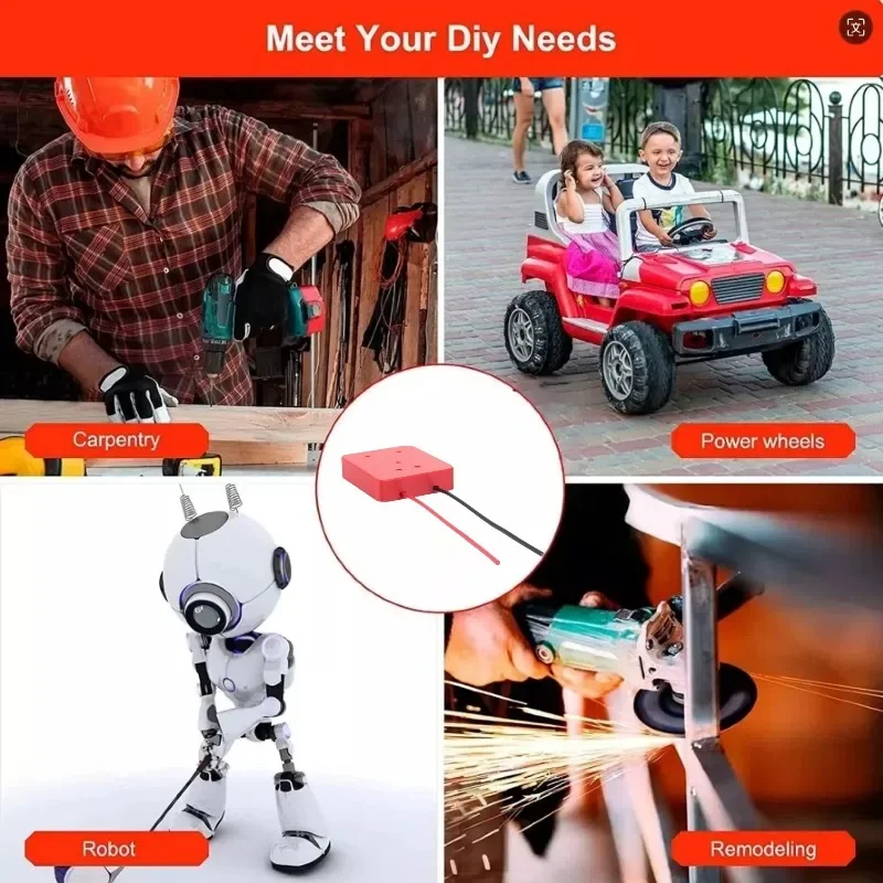 Разъем адаптера Power Wheels для литиевой батареи SKIL 18 В (SB18A SB18B SB18C) 14 AWG обновления