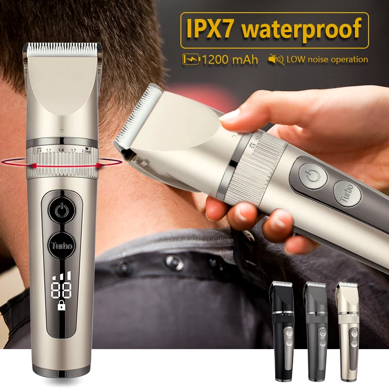 Professional Hair Clipper For Men Rechargeable Electric Razo