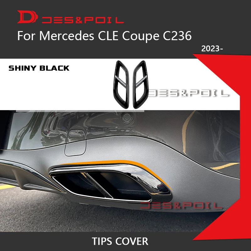 Крышка насадок на выхлопную трубу из АБС-пластика для Mercedes CLE Coupe C236 Cabriolet Auto Racing