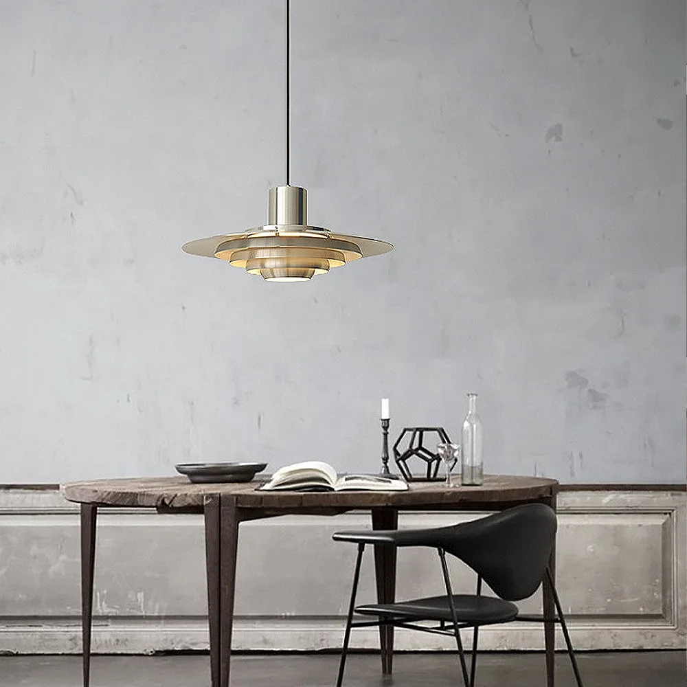 Креативный металлический подвесной светильник Bauhaus с НЛО железный отель бар