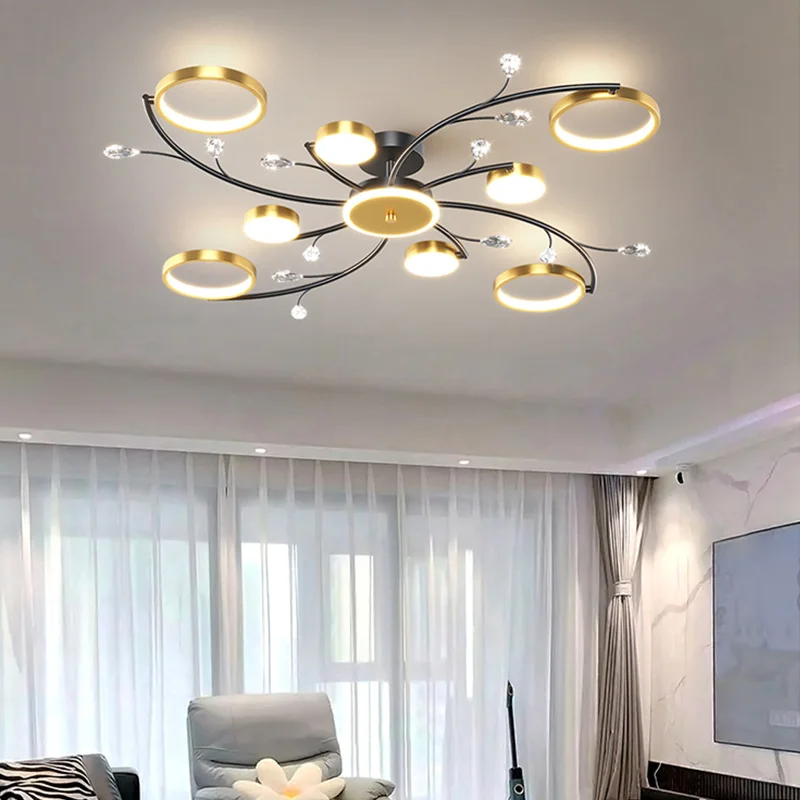 

Pendant Light Led Art Chandelier Lamp Room Decor Modern Ceiling Chandelier Remote Control Living Bedroom Lustres Dining