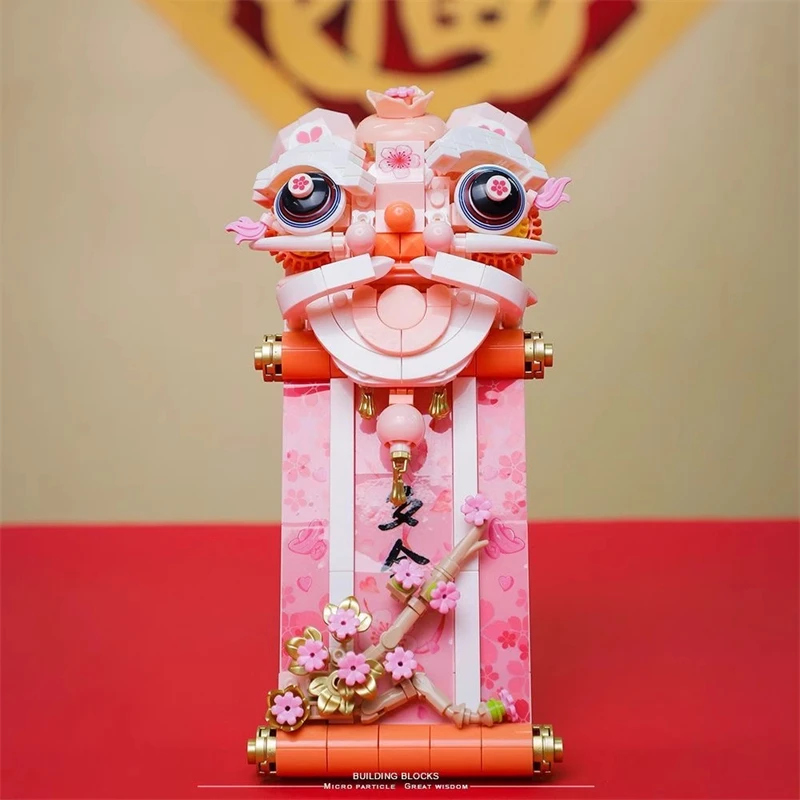 BALODY пробуждение льва строительные блоки китайский стиль счастливый магнит на