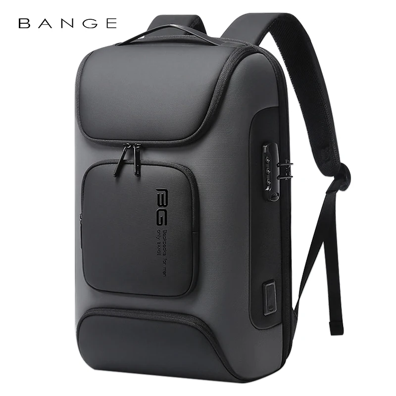 

New Bange Travel Laptop Backpack Multifunction Anti Theft Waterproof Business Backpack Mochila with USB Charging 15.6 Inch Men